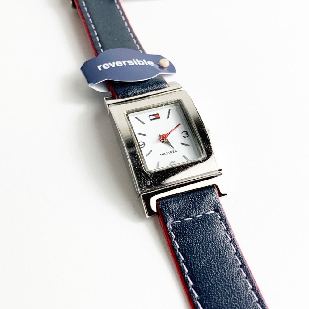 Tommy Hilfiger Watch Blue Red Reversible with Tag